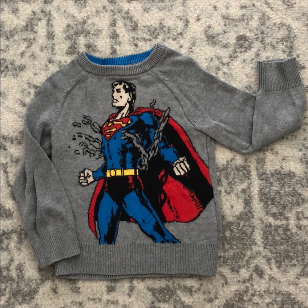 Toddler Superman graphic sweater